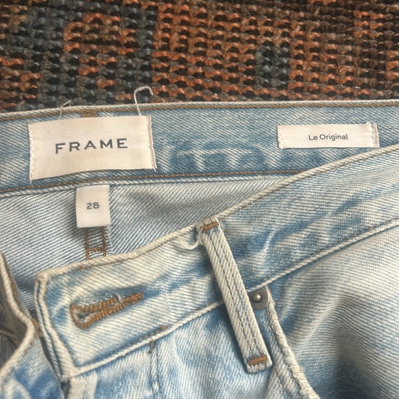 Frame Le Original Light Ripped Ankle Jean - 28 - Picture 2 of 5
